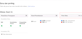 Langkah ketiga: klik tombol Peta Situs untuk menambahkan sitemap blog Anda. (Gambar tidak terlihat? Klik kanan tulisan ini, lalu pilih 'Reload Image')