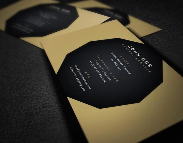 luxury business card