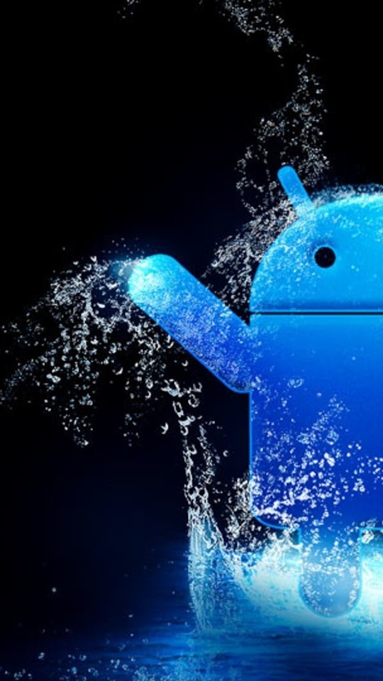 Blue Water Android Logo Android Wallpaper