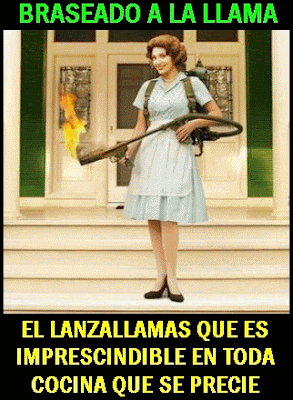 fotomeme cocina lanzallamas