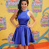 Nickelodeon Star Kira Kosarin's Cut-Outs Aren't Giving Her The Blues At The Kids' Choice Awards!