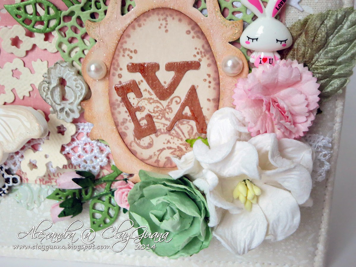 *ClayGuana Mini Album with a Fabric Cover