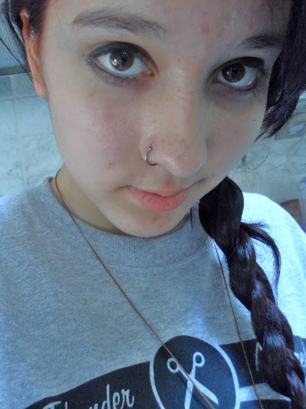 dyed my hair red and I got my nose pierced!!!!:P I was gonna get my title=