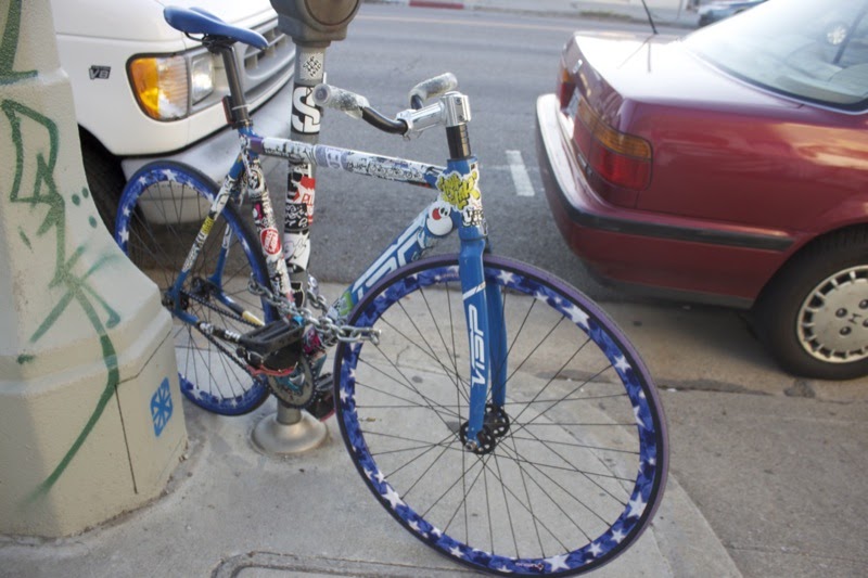 MELROSEandFAIRFAX Awesome Sticker Combo Fixed Gear Bike