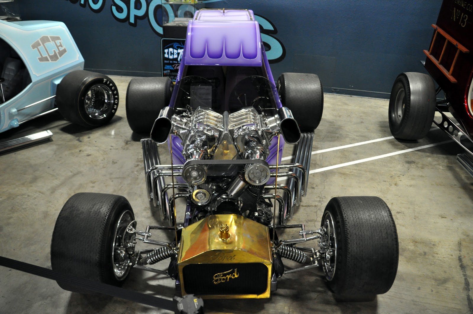 Just A Car Guy Galpin's cool collection of 60's show cars, the Milk Truck, Ice, Engine Co. No13