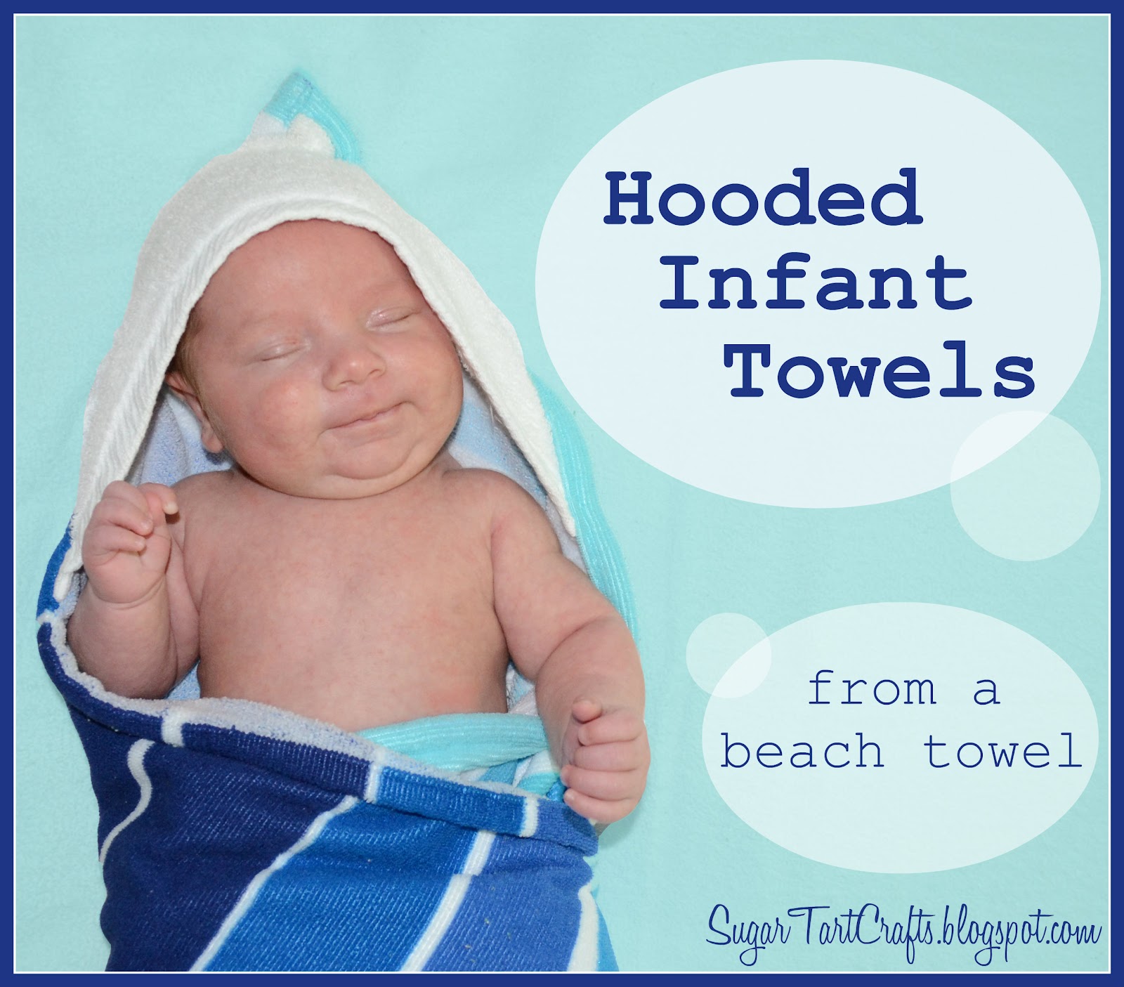 Hooded Infant Towels in 5 easy steps (2 for 1 version) Stitch and Pink