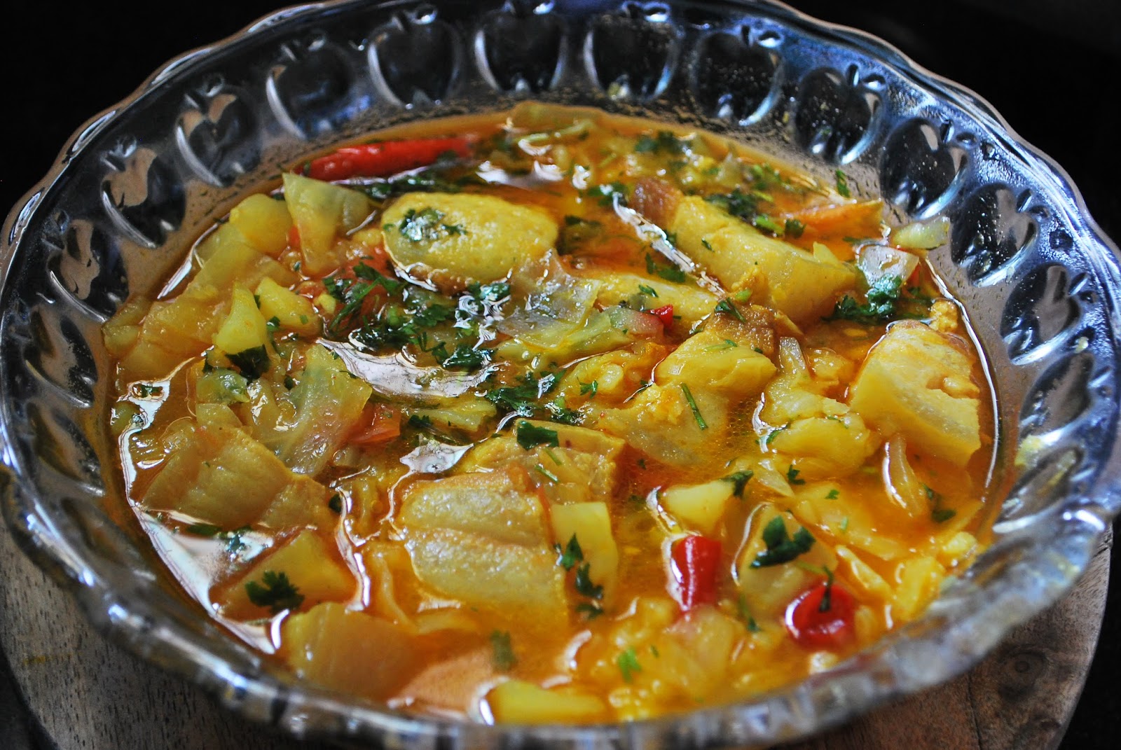 Pan Cuisine Cabbage Curry using rendered Pork Fat Rongmei Naga Curryl!!