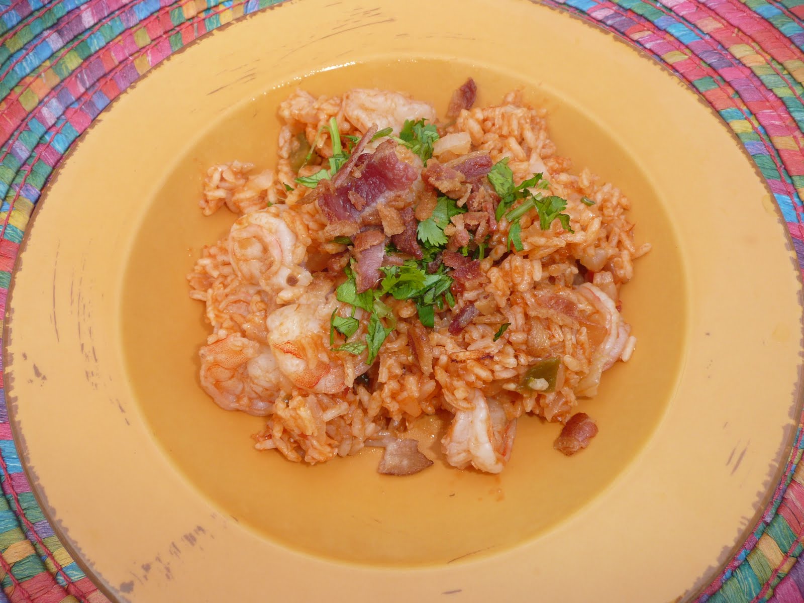 Everyday Dutch Oven Shrimp With Salsa Rice