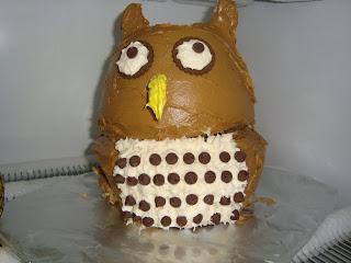 nowamomof3: Owl Birthday theme: Cakes