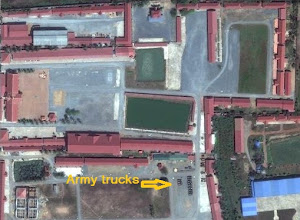 .5 x .5 km - Hun Sen mansion in Takhmao and other building cost $30 millions for bodyguard unit.