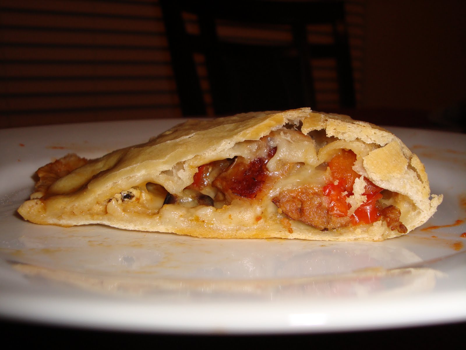 Simple Gourmet Cooking Sausage and Pepperoni Calzone
