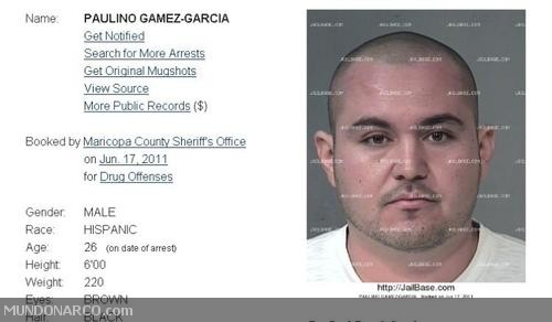 Paulino Gamez Garcia, el nombre del decapitado, el fue Arrestado el 17 de j...