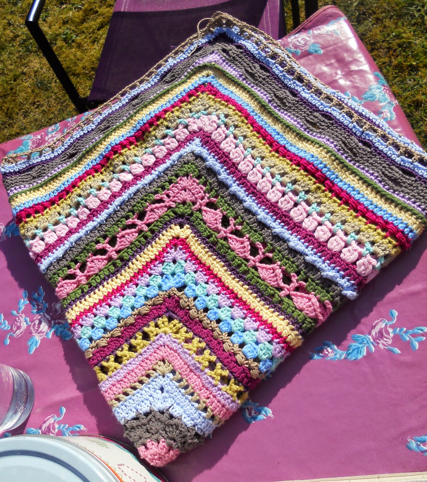 Tante Titi haken aan de CAL 2015 in de heerlijke zon