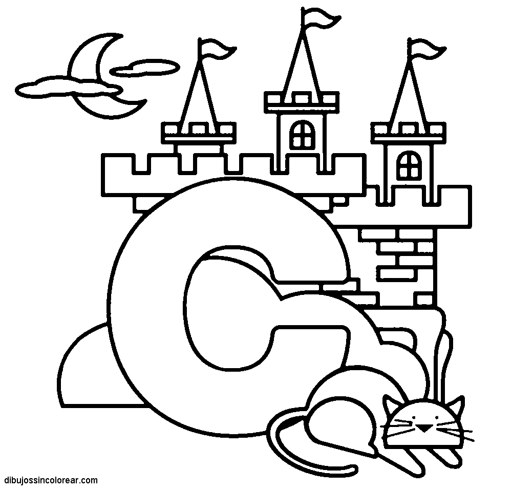 Dibujos Para Colorear Palabras Con C