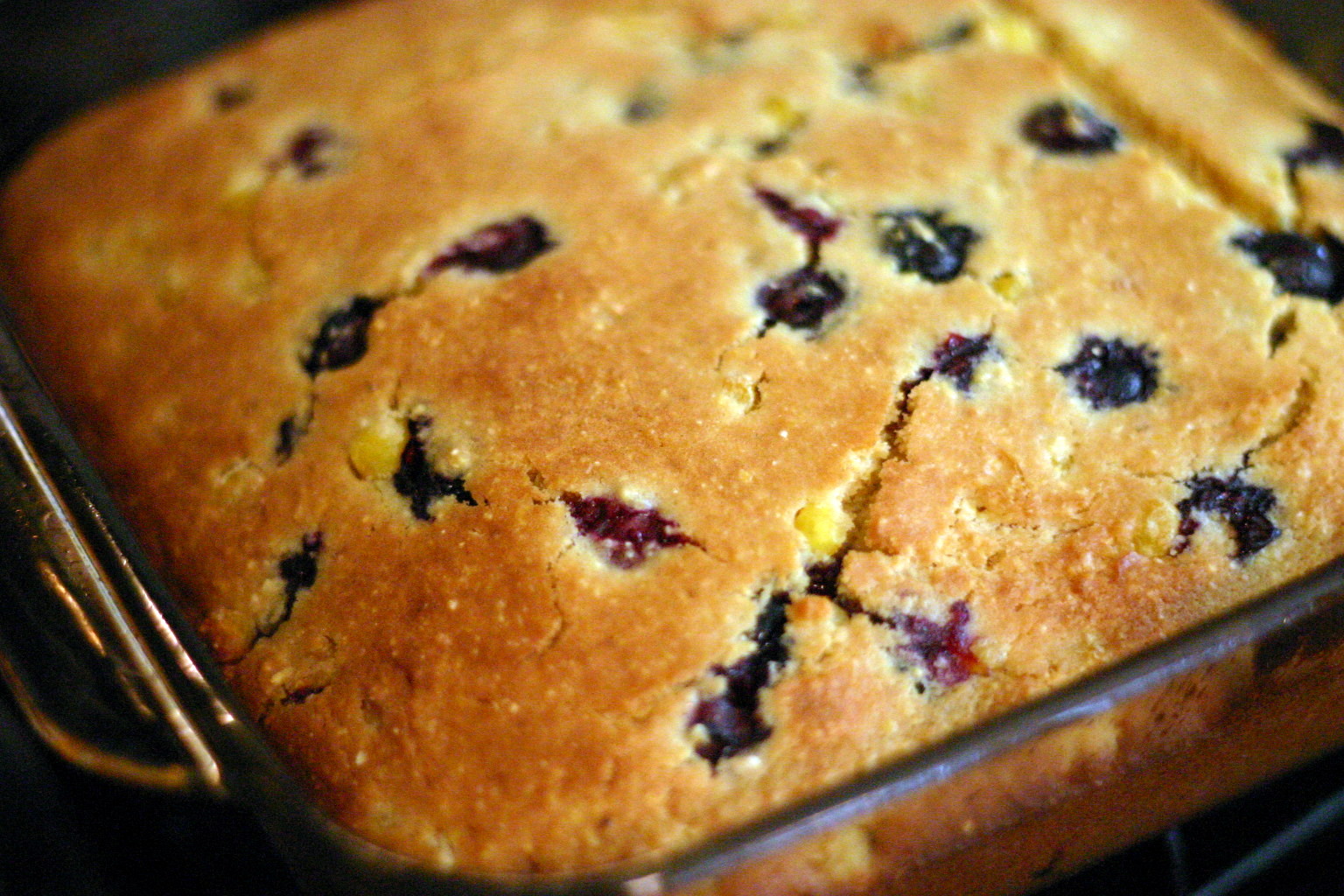Blueberry Breakfast Cornbread Recipe (MIM) House Unseen. Life Unscripted.