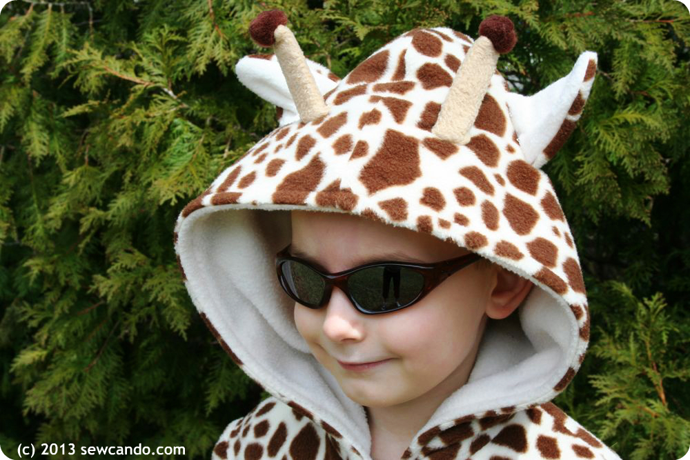 Sew Can Do Just A Giraffe Fleece Coat + Costume In One!