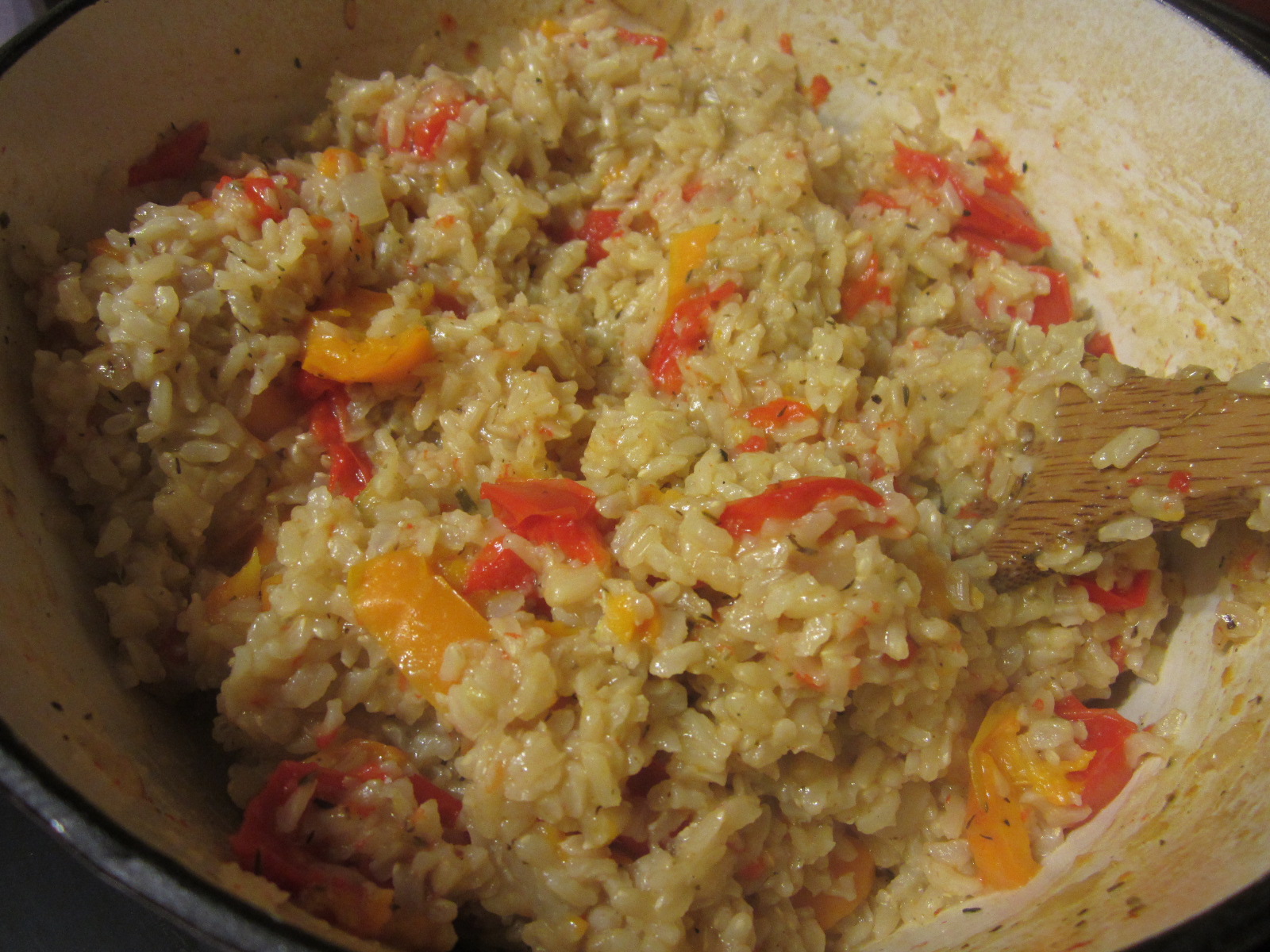 The Scarlet Spoon Dutch oven baked rice and Parchment Baked Pesto