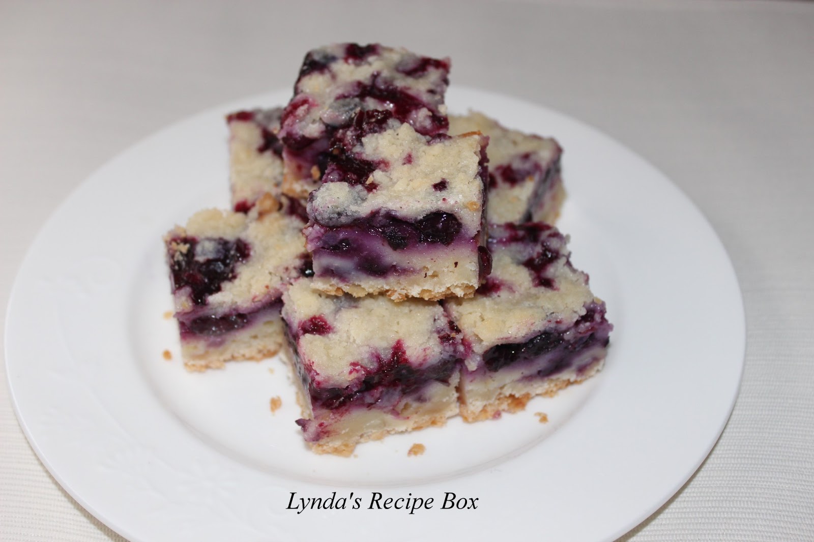 Lynda's Recipe Box Blueberry Pie Bars