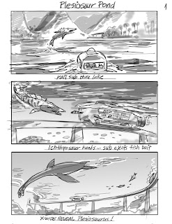 Image for Early Jurassic World Storyboards Reveal Unused Park Attractions & Action Sequences!