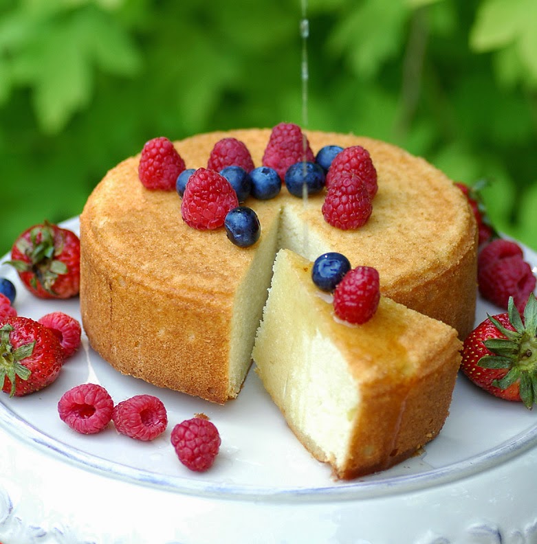 Savoring Time in the Kitchen Almond Cake with Fresh Berries