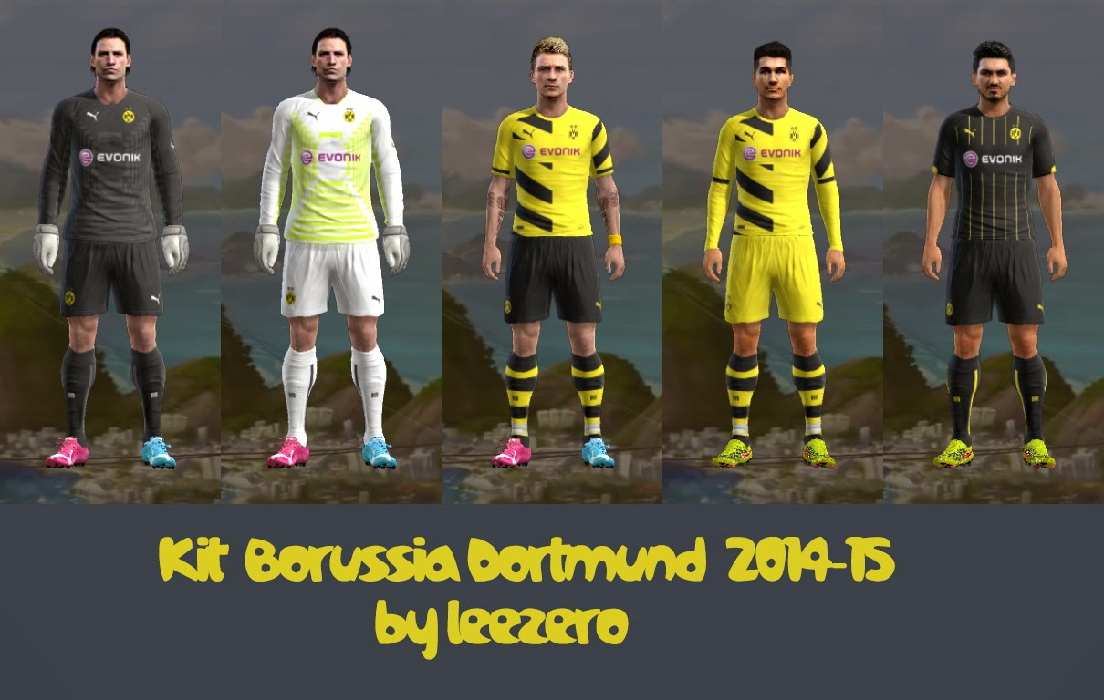 Một số kit 2014-2015 của các câu lạc bộ PES+2013+Borussia+Dortmund+2014-15+Kits+by+Leezero