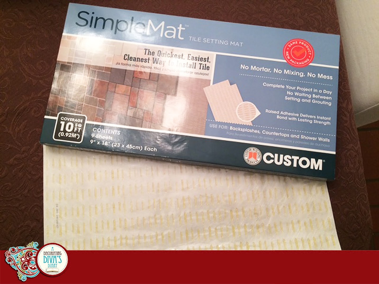 A Decorating Diva S Diary Dear Diary Installing A Backsplash Isn