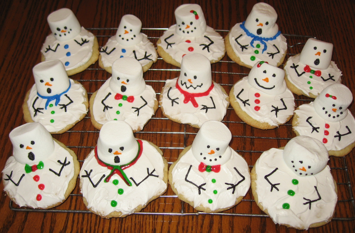 Honey & Butter Melting Snowman Sugar Cookies