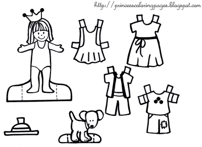 MORE PUPPETRY - Page 2: PRINCESS PAPER DOLL + WARDROBE