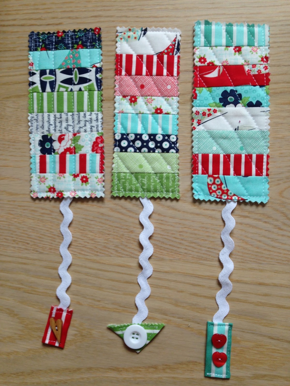Anne Marie´s Quilt Bookmarks, scrapping Daysail