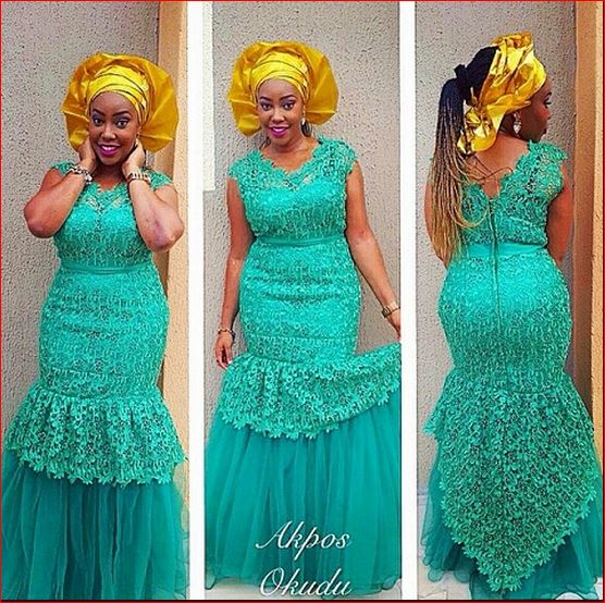 (Photos) FashionPheeva Aso Ebi Frenzy Teal Colors YO Blog