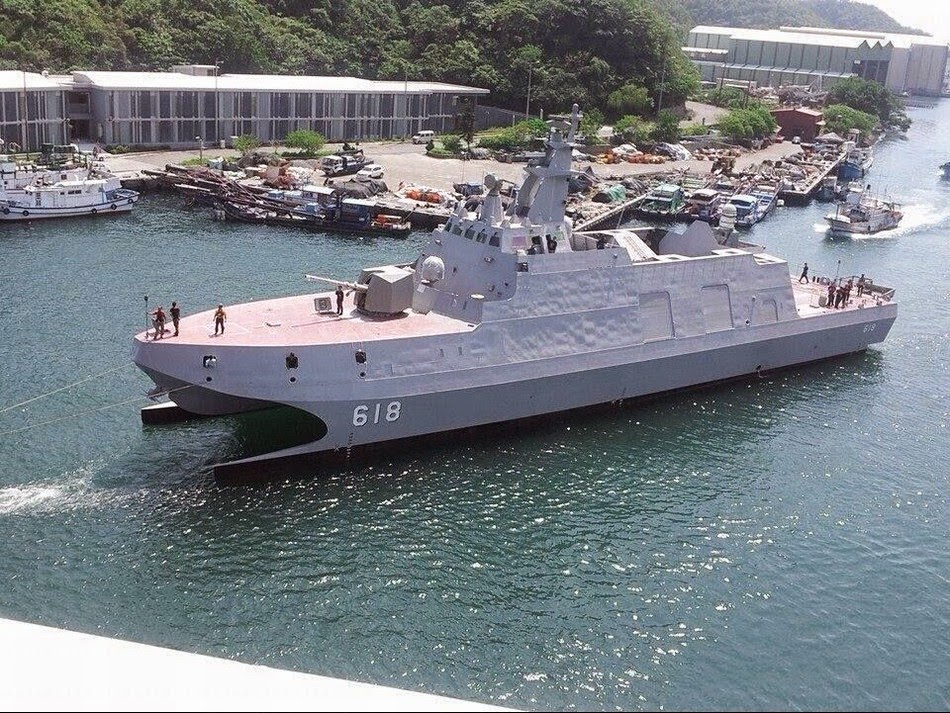 Taiwan revela o seu mais novo navio de combate litorâneo furtivo classe Hsun Hai