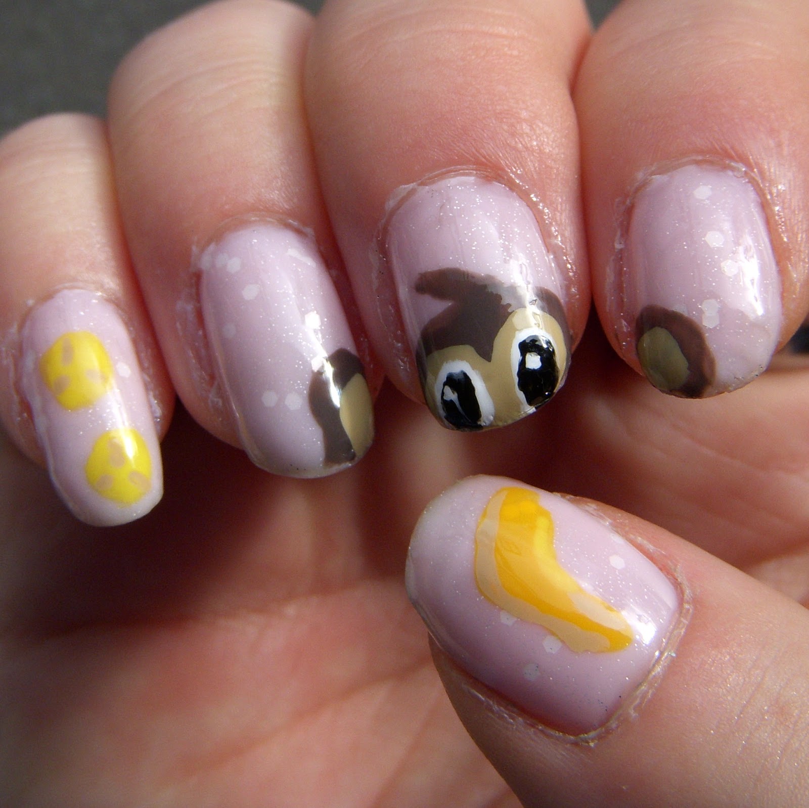 Quixii's Nails: 11/11/12 - Peek-A-Boo Monkey