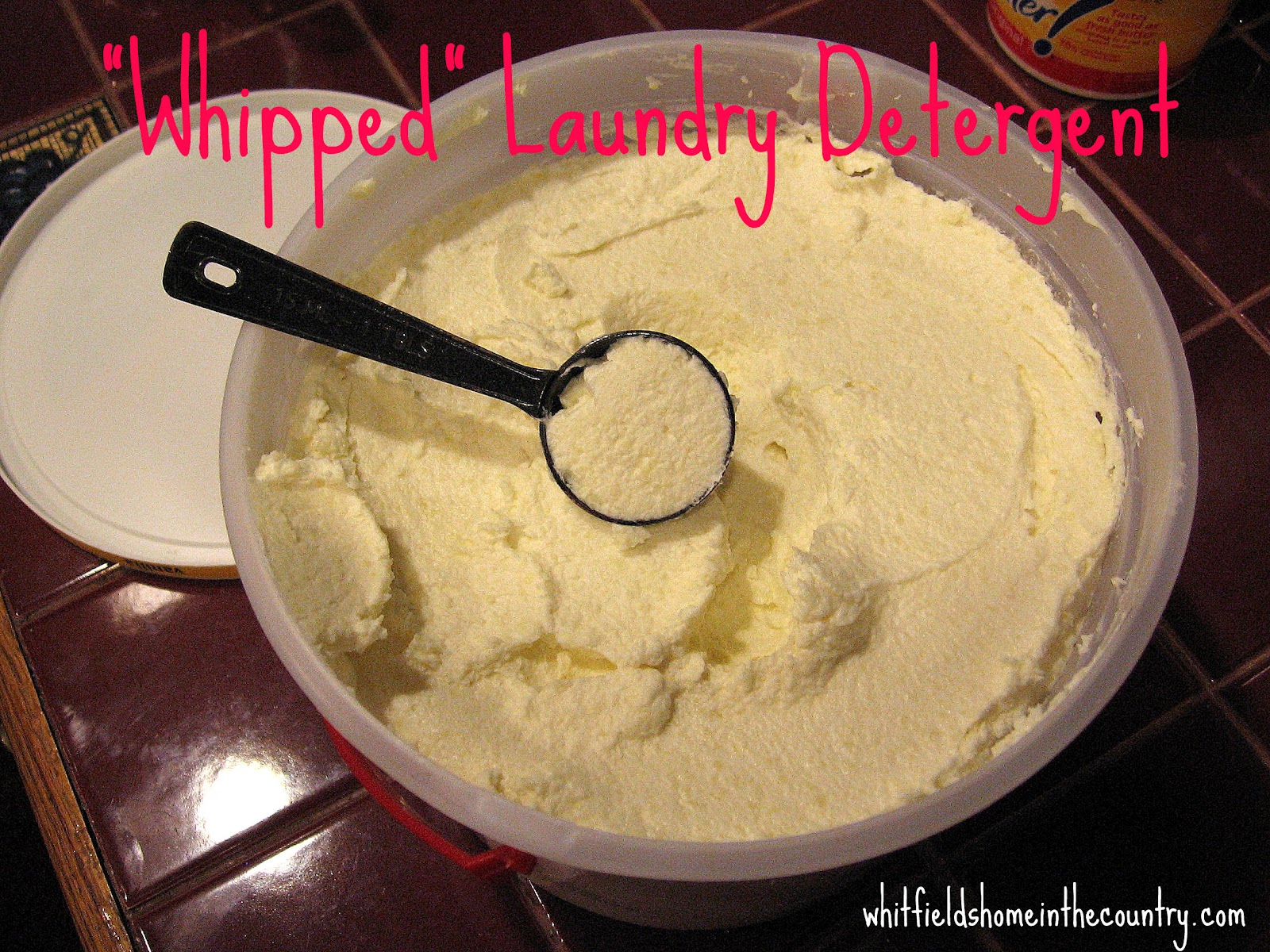  Whitfield's Home ♥ In The Country Homemade "Whipped" Laundry Detergent