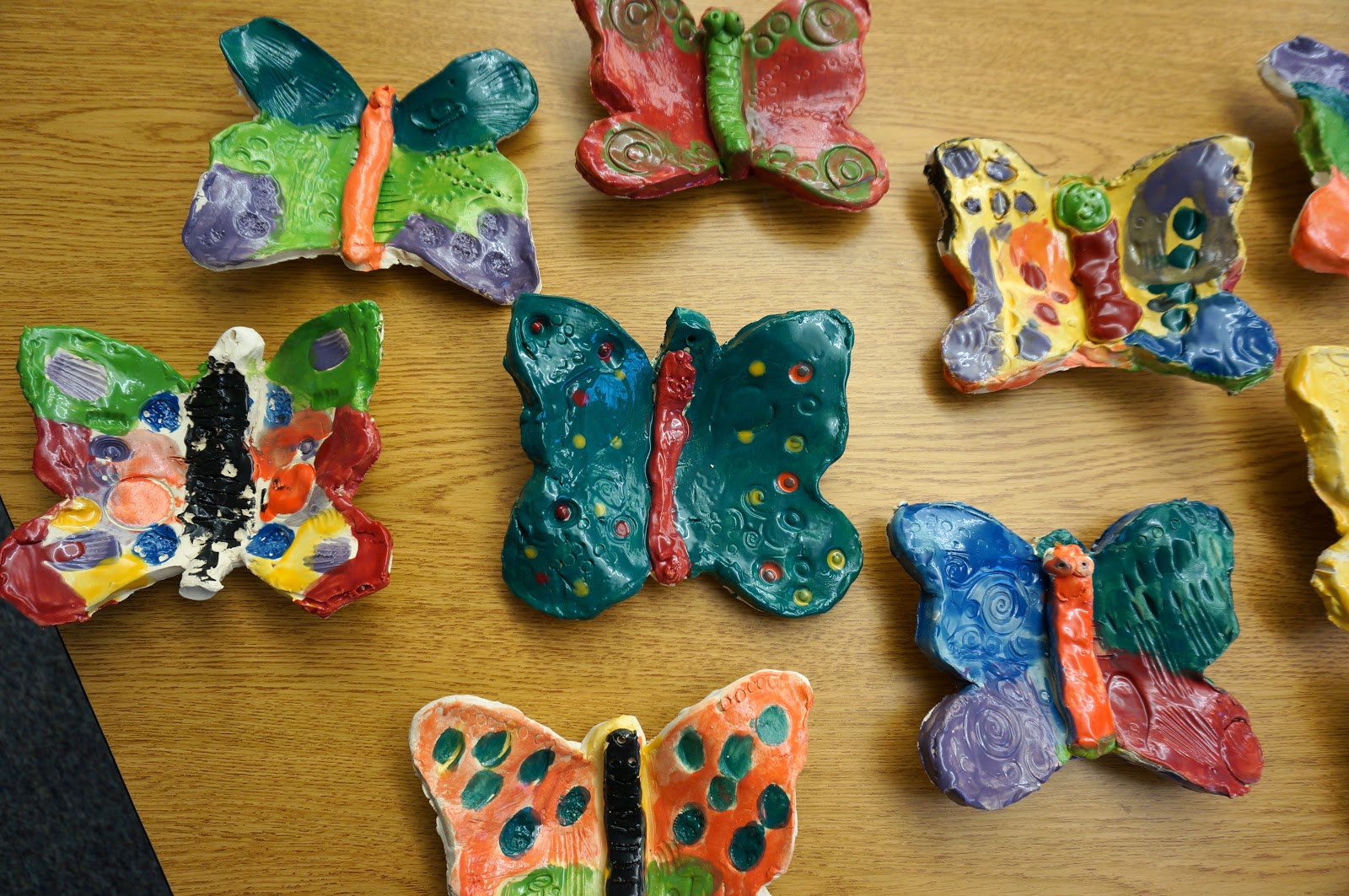 that artist woman Clay Butterflies