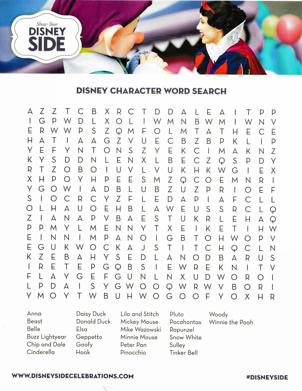 Disney Word Search Printable That are Canny Kaylee Blog