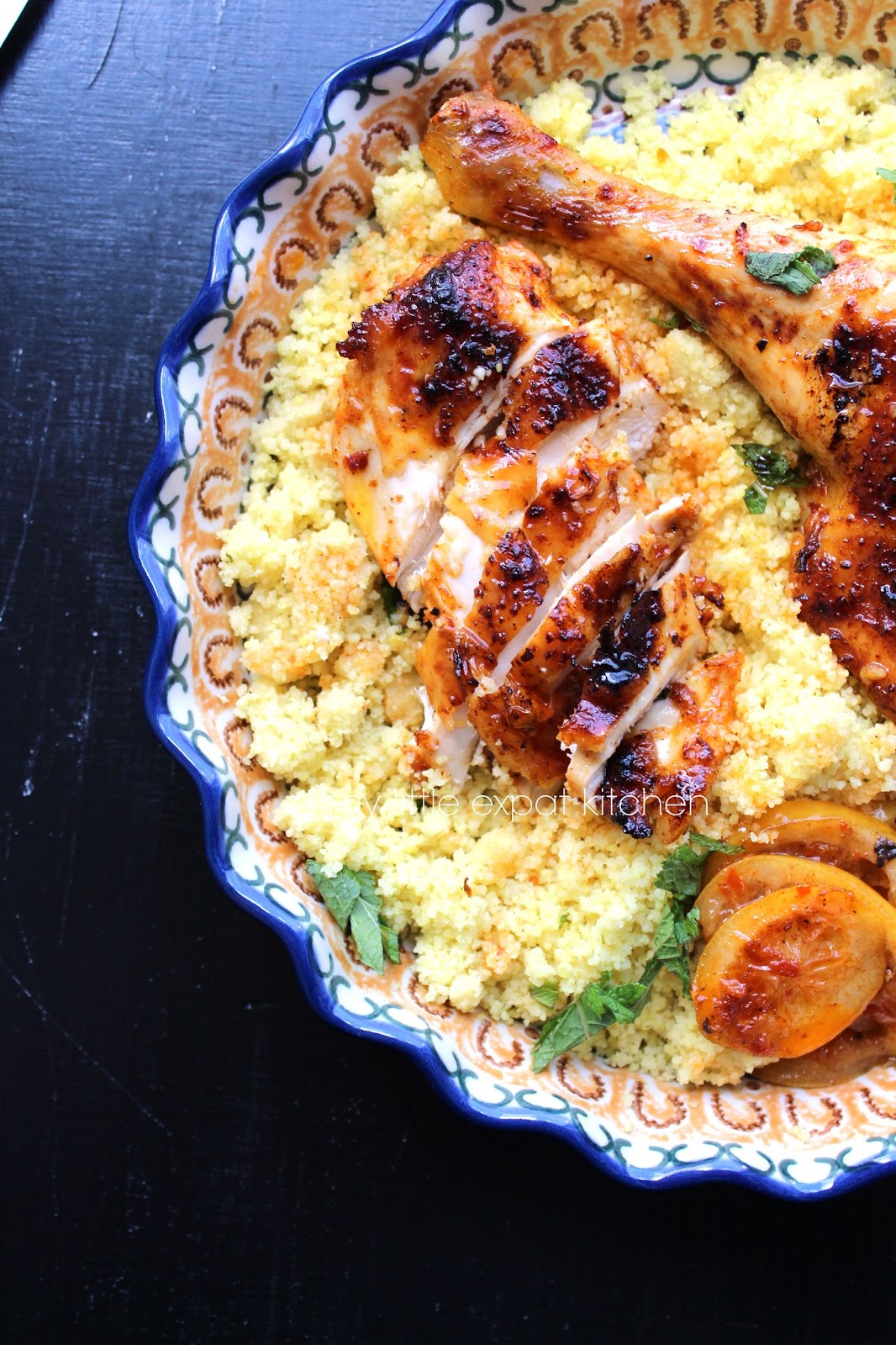 My Little Expat Kitchen Roast chicken with harissa and couscous