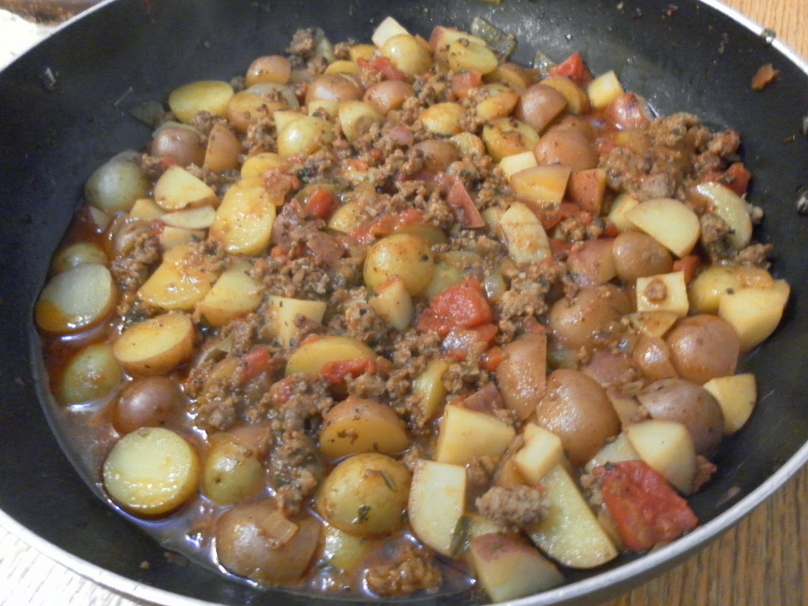 Nine for Dinner Sausage Potato Goulash