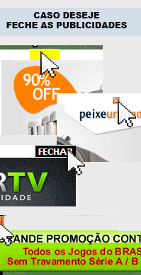 Feche os anuncios Feche os anuncios