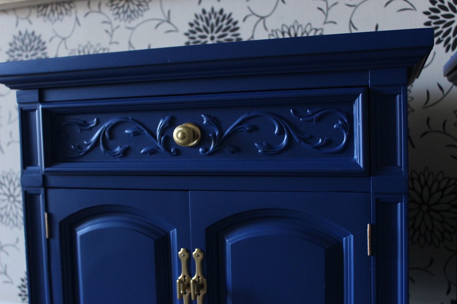 Retiqued by Rae Bond Cobalt and Gold Nightstands