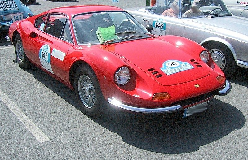 Dino 206 GT 246GT 246GTS 1970 derived from Enzo's 1st son Alfredino