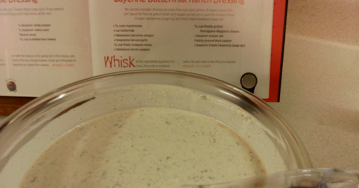 Leni Cooks! Cayenne Buttermilk Ranch Dressing