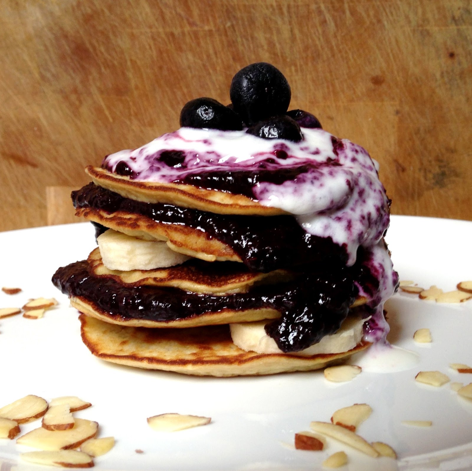 Live Right Be Healthy Blueberry Banana Pancakes