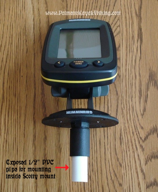 Palmetto Kayak Fishing DIY Kayak Fish Finder Install 2012 Wilderness