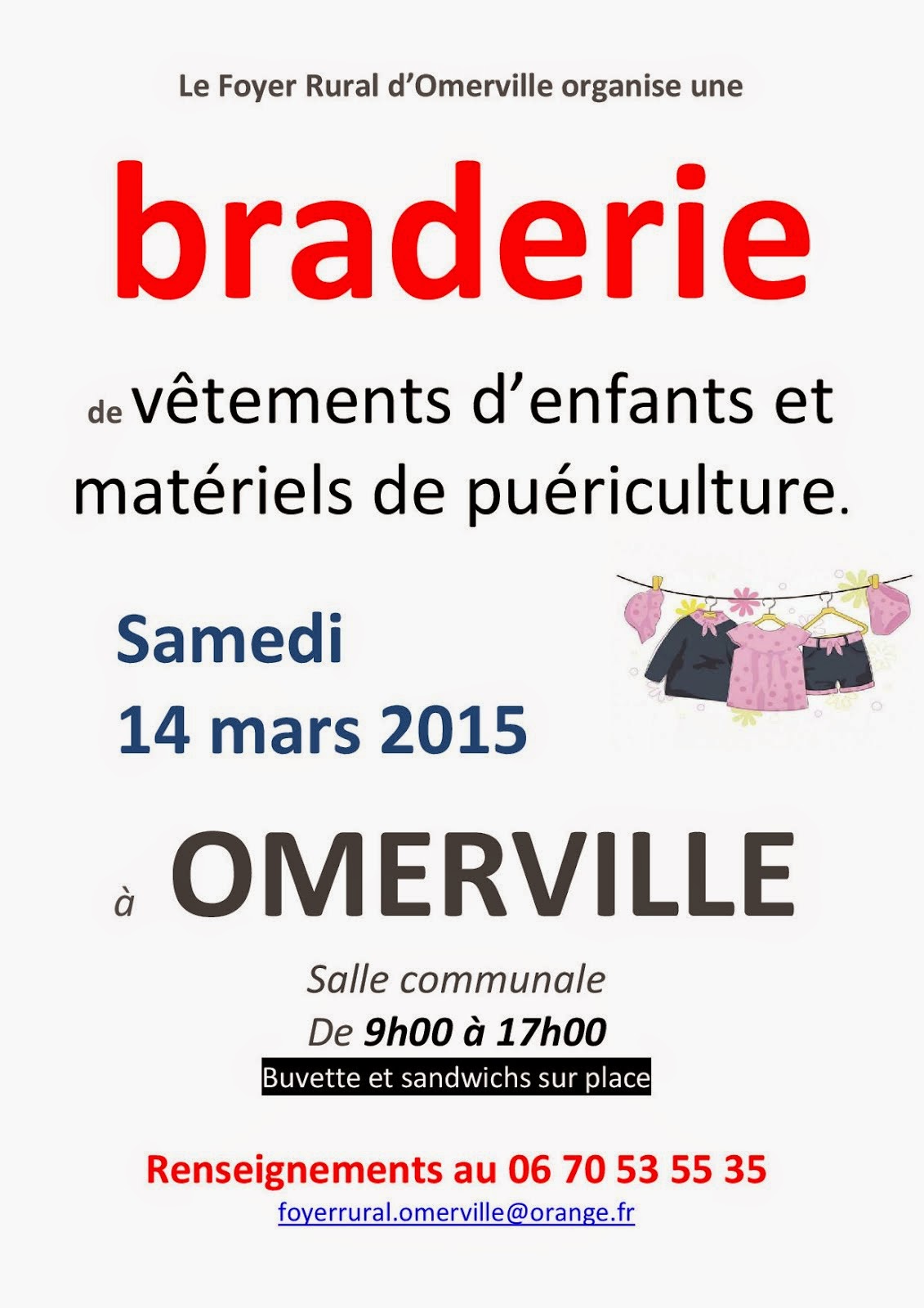 affiche braderie 2015