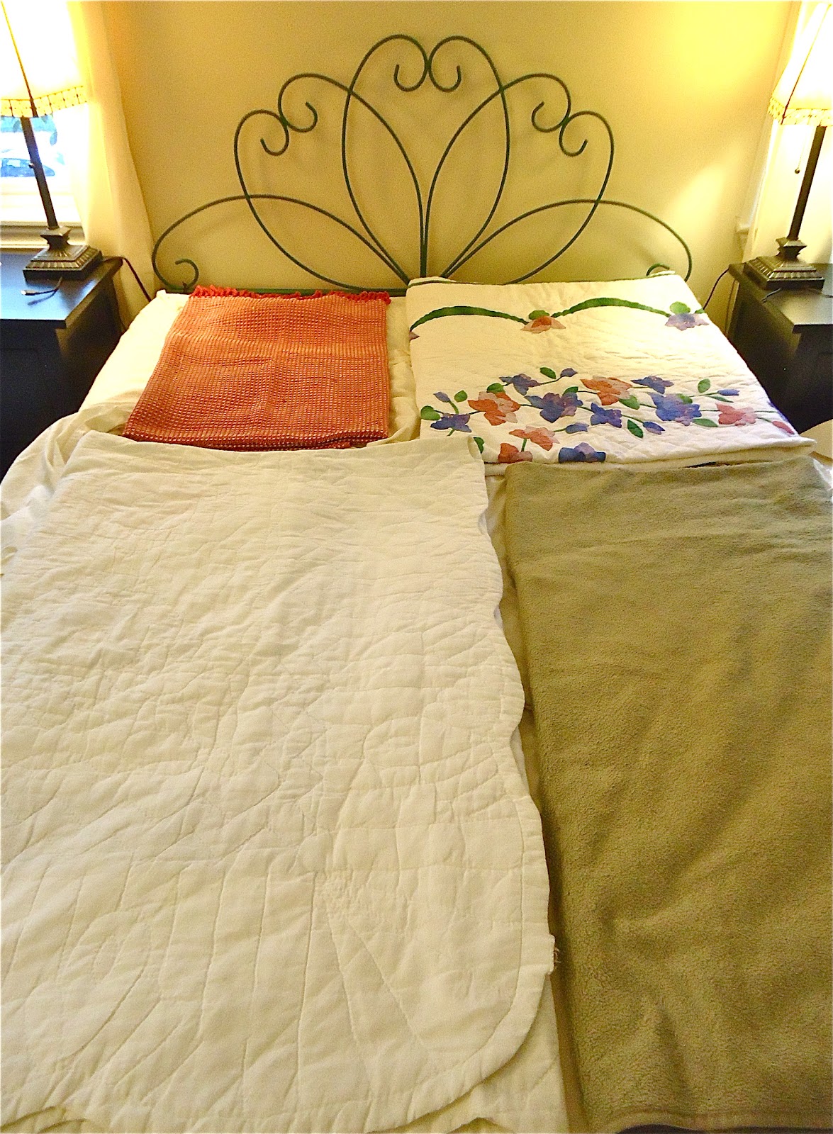 rowhouse HOME small spaces blanket storage