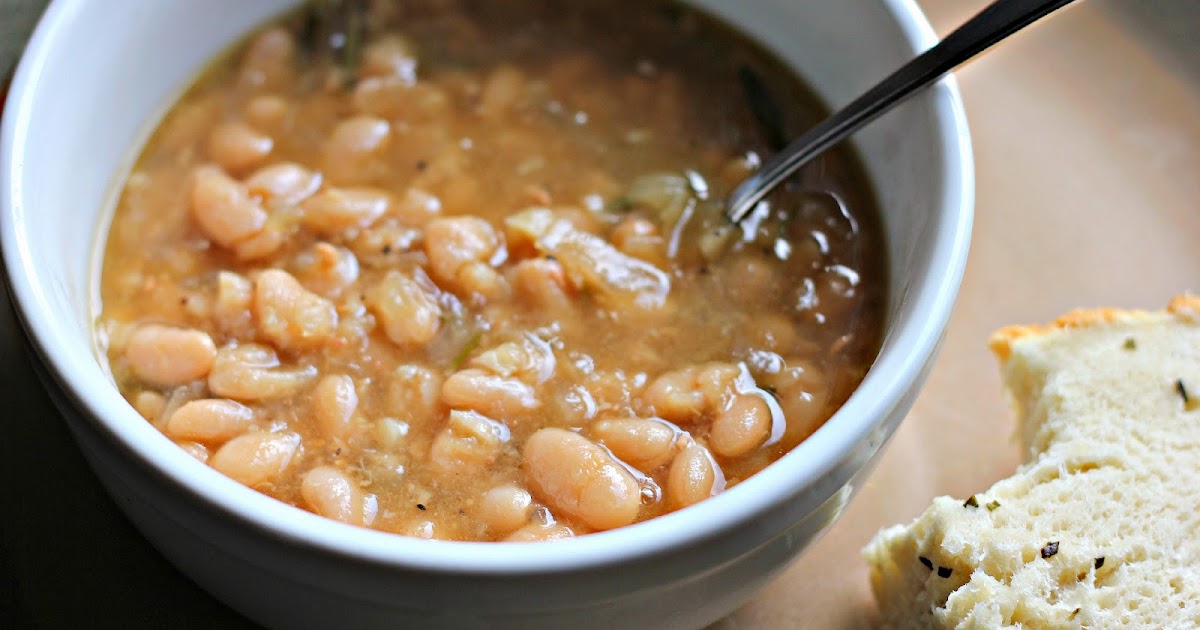 My Life On A Plate Tuscan White Bean Soup