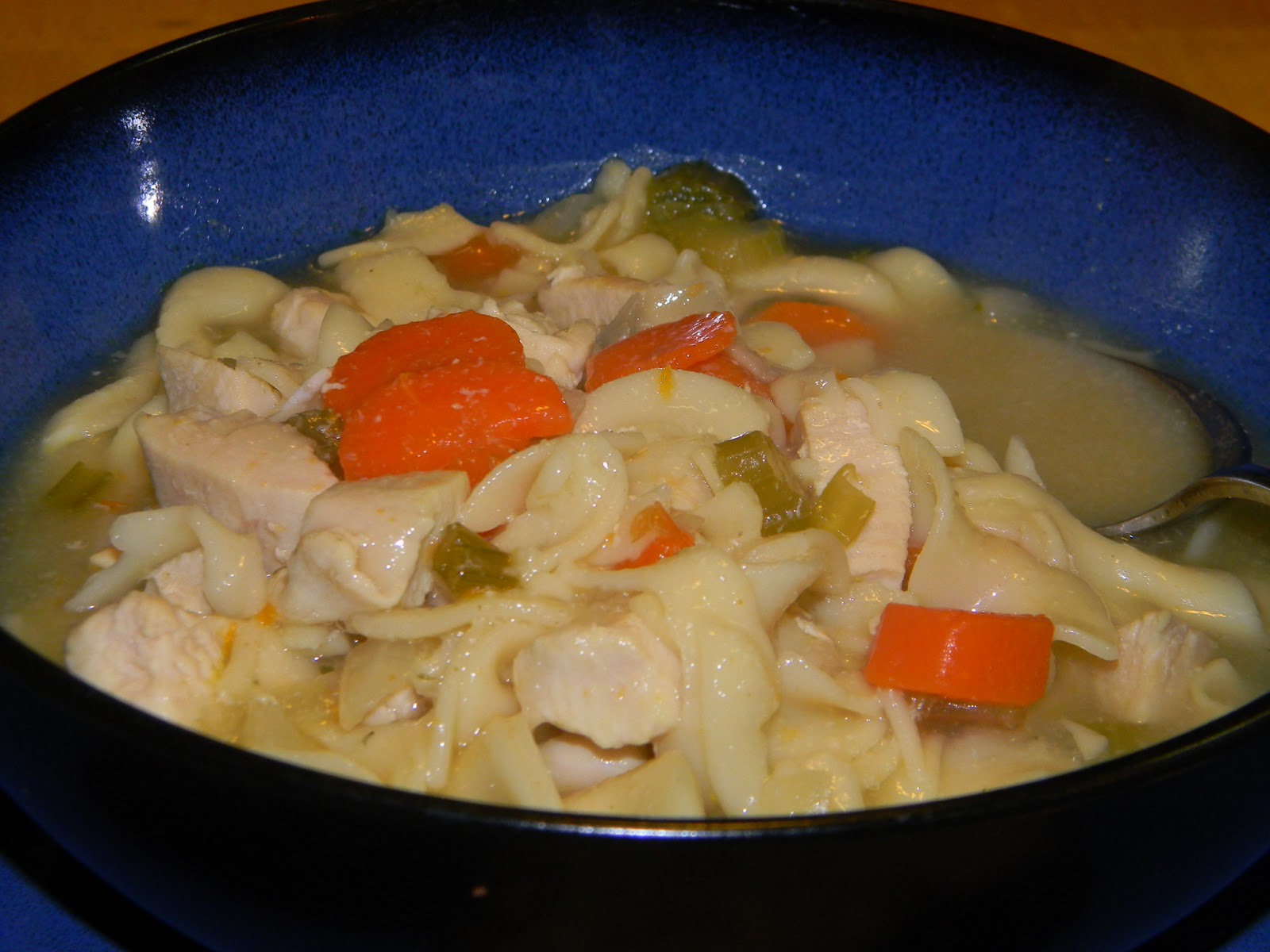 Handmade By Kristen Chicken Soup and Pastrami Grilled Cheese