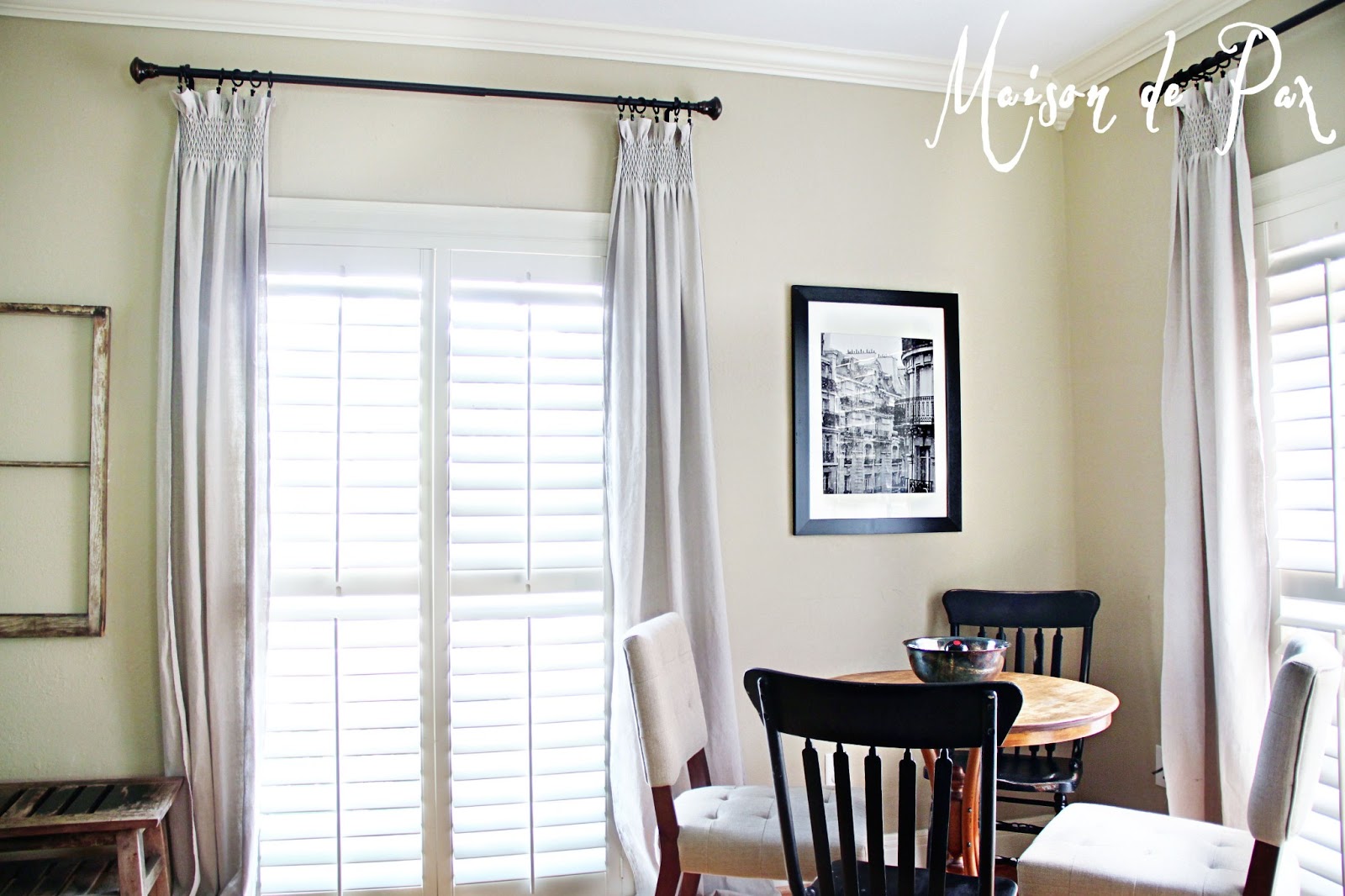 Diy Smocked Curtains Maison De Pax
