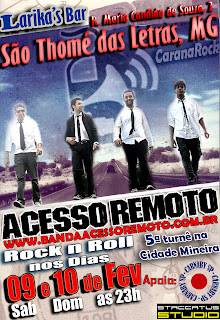 CarnaRock Banda Acesso Remoto em São Thomé das Letras, Minas Gerais