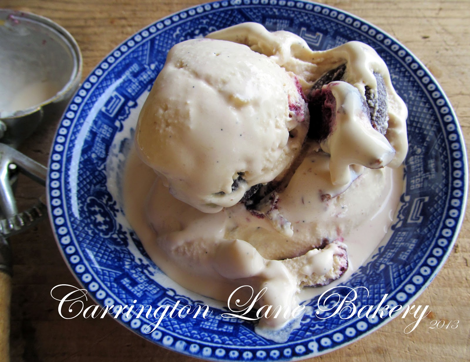 Carrington Lane Bakery Honey Ginger Ice Cream with Balsamic Roasted